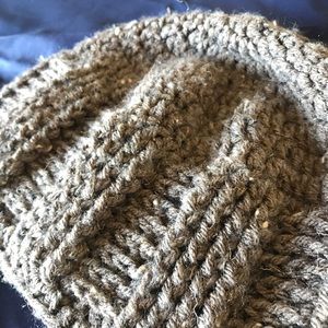 Handmade brown knit hat